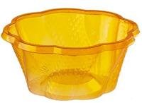 Foto 500 cc. in Pla x 100 pz arancio trasparente